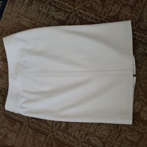 Carolina Herrera, Winter White, Short Knit Pencil Skirt, Size 4